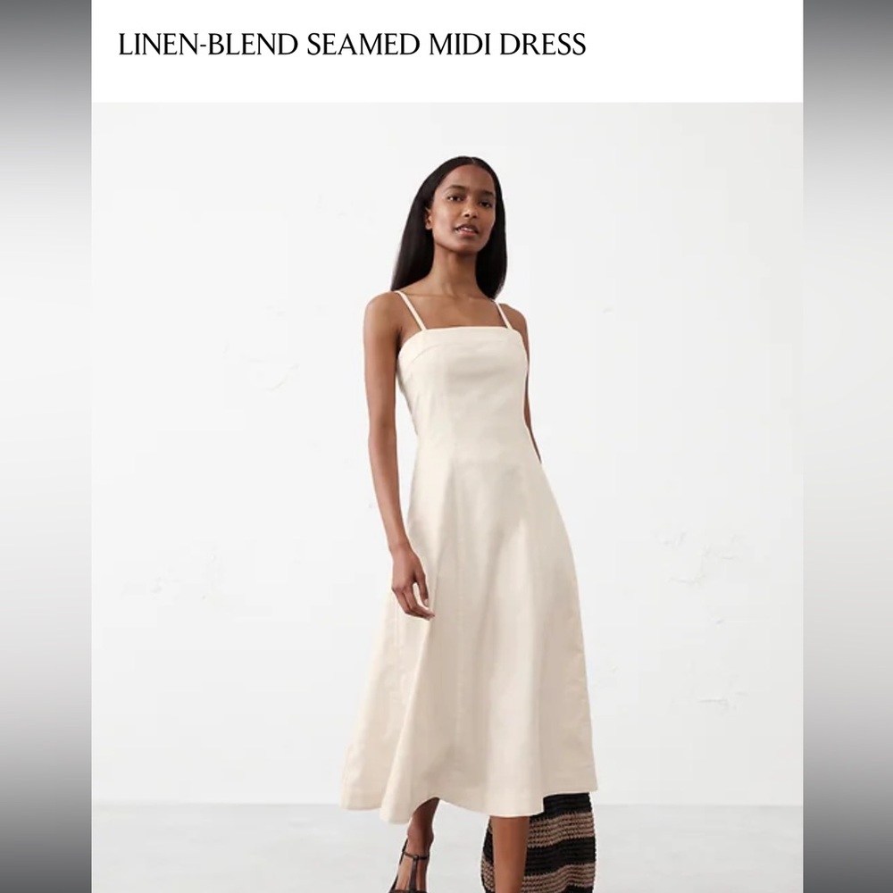 Banana Republic Cream Midi Dress